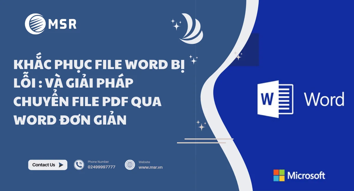 word bị lỗi
