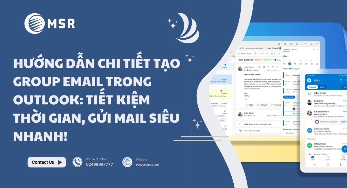 tạo group email trong outlook