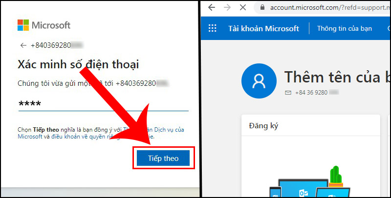 tạo tài khoản microsoft miễn phí